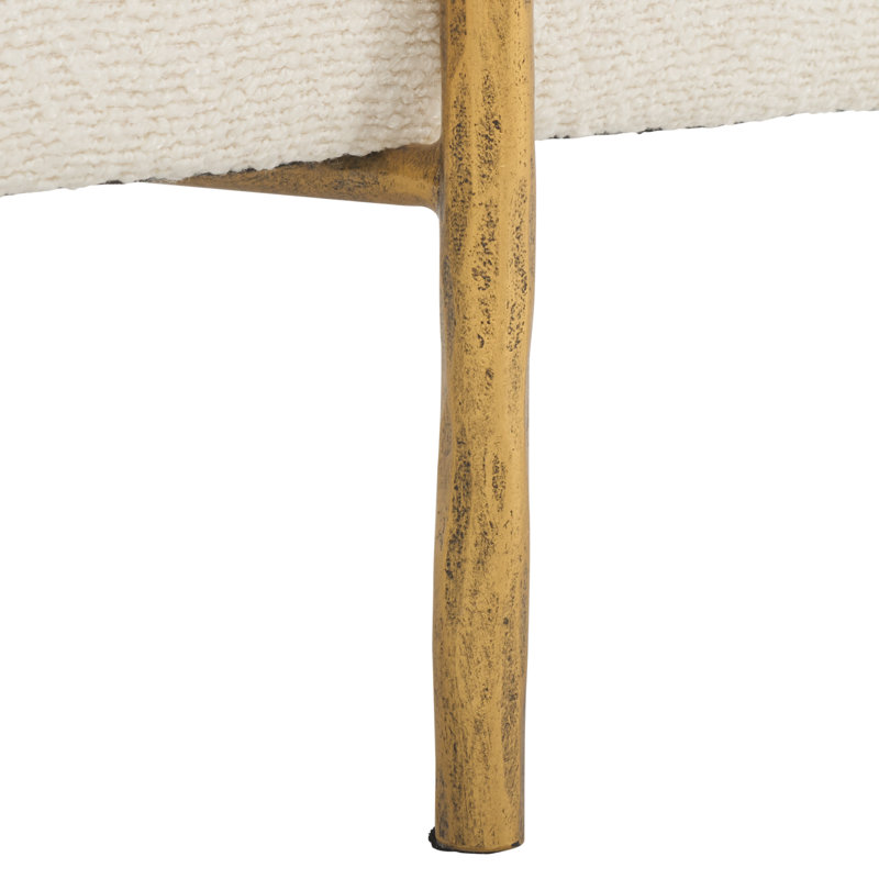 Jessa Square Standard Ottoman, Brass