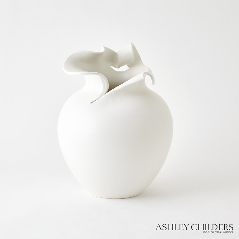 Charlotte Vase-White