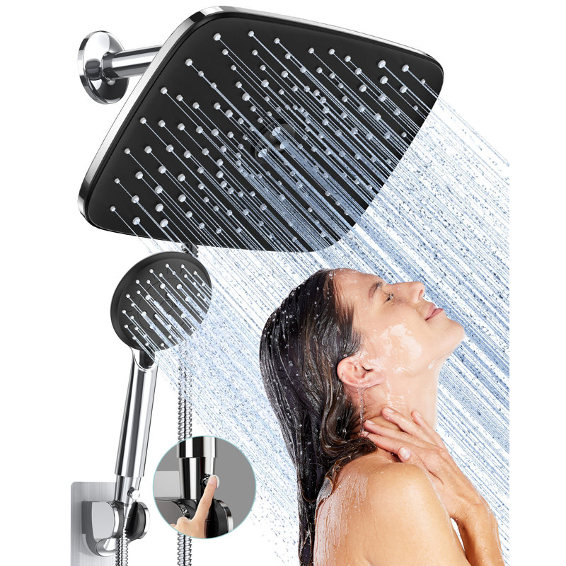 Luxurious Dual Shower Head Combination, Chrome