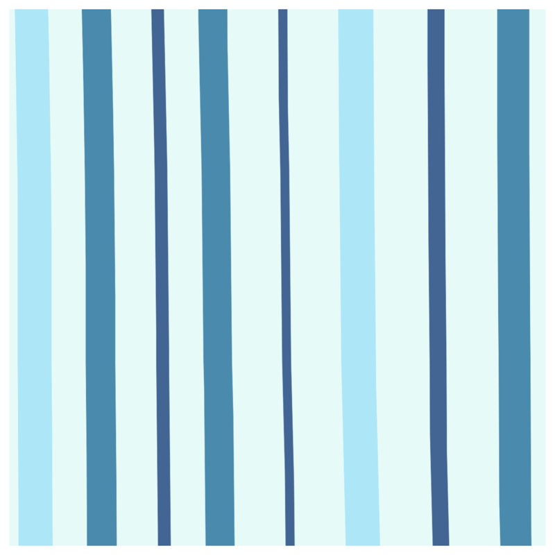 Blue Vertical Stripes Comforter, King