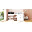 Twin Size Low Loft Bed with Rolling Desk, Shelf and Drawers