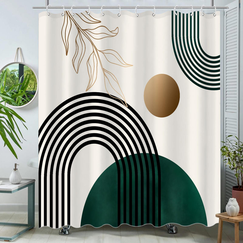 Rosietta Shower Curtain with Hooks Included