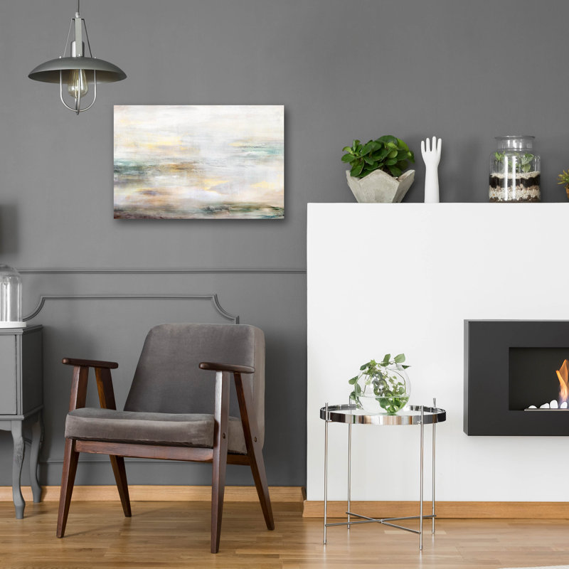 Art mural en verre épique «Tides» par Hope Bainbridge, 24 po x 16 po, H 16 po x l 24 po