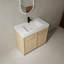 Meuble-lavabo autoportant avec lavabo en résine