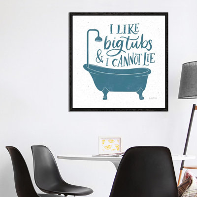 Turkish Tile Bathroom Puns II by Becky Thorns - Print on Canvas