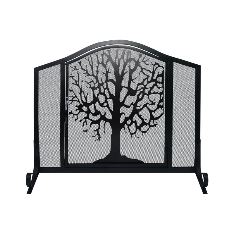 Analeia 43" 3-Panel Iron Fire Screen