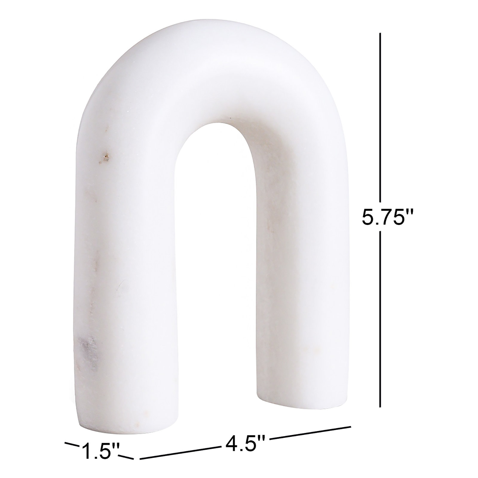 Genuine Marble Sculpture, 5.75" H x 1.5" W x 4.5" D