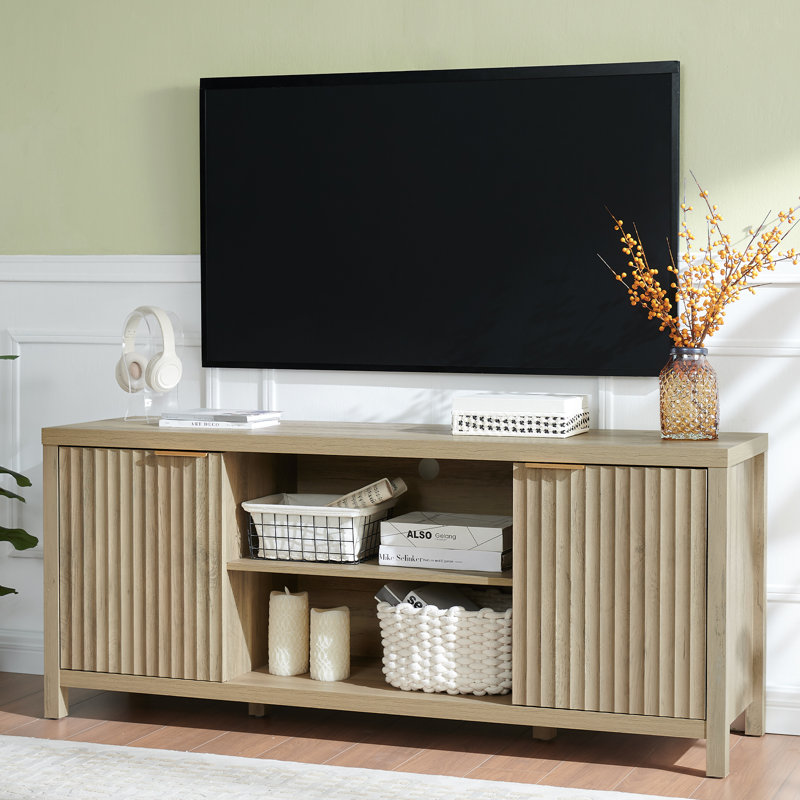 Crédence de rangement l 67 po Nicolee, Chêne sable, H 25 po x l 59 po x P 15,4 po