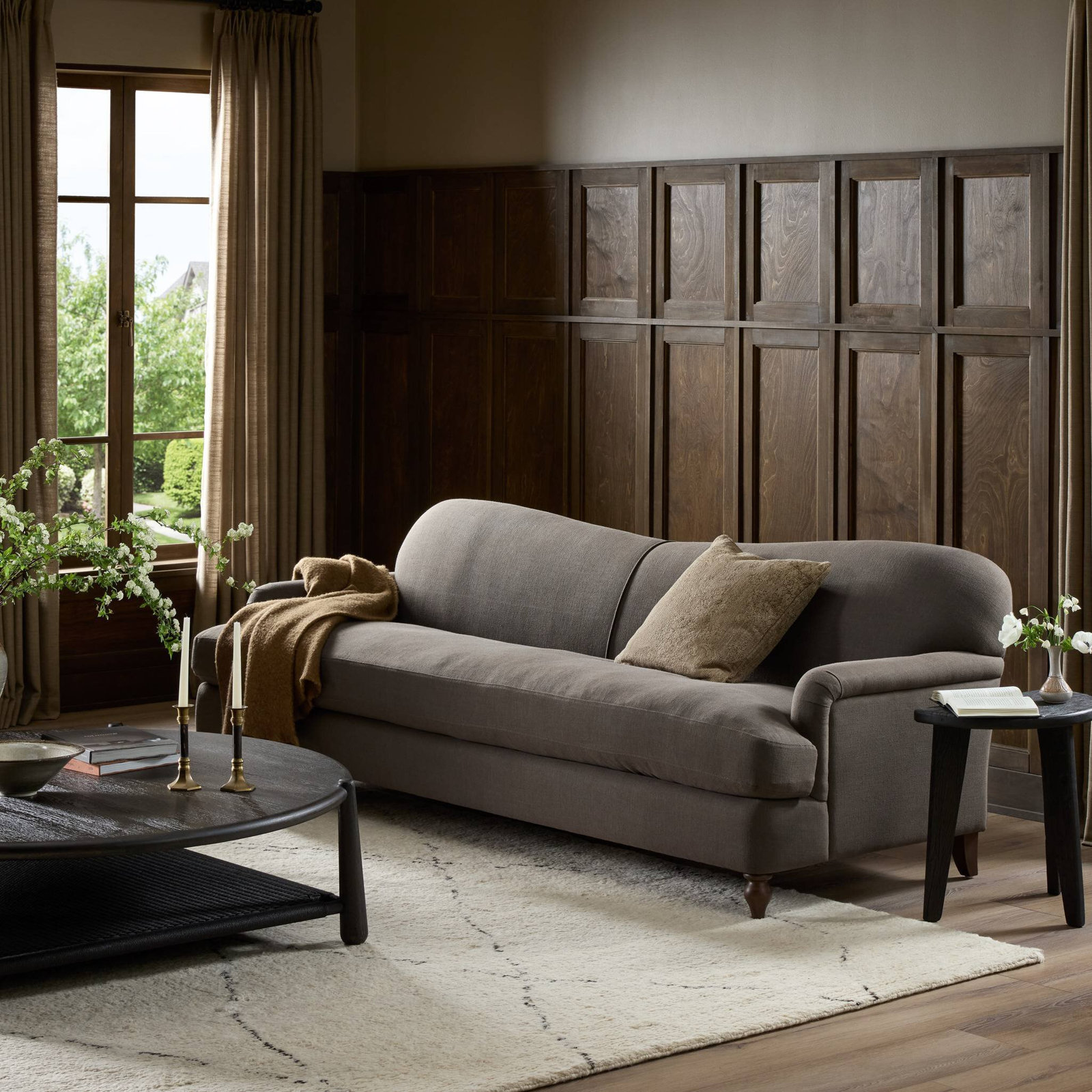 Brianna Linen Sofa, 96'