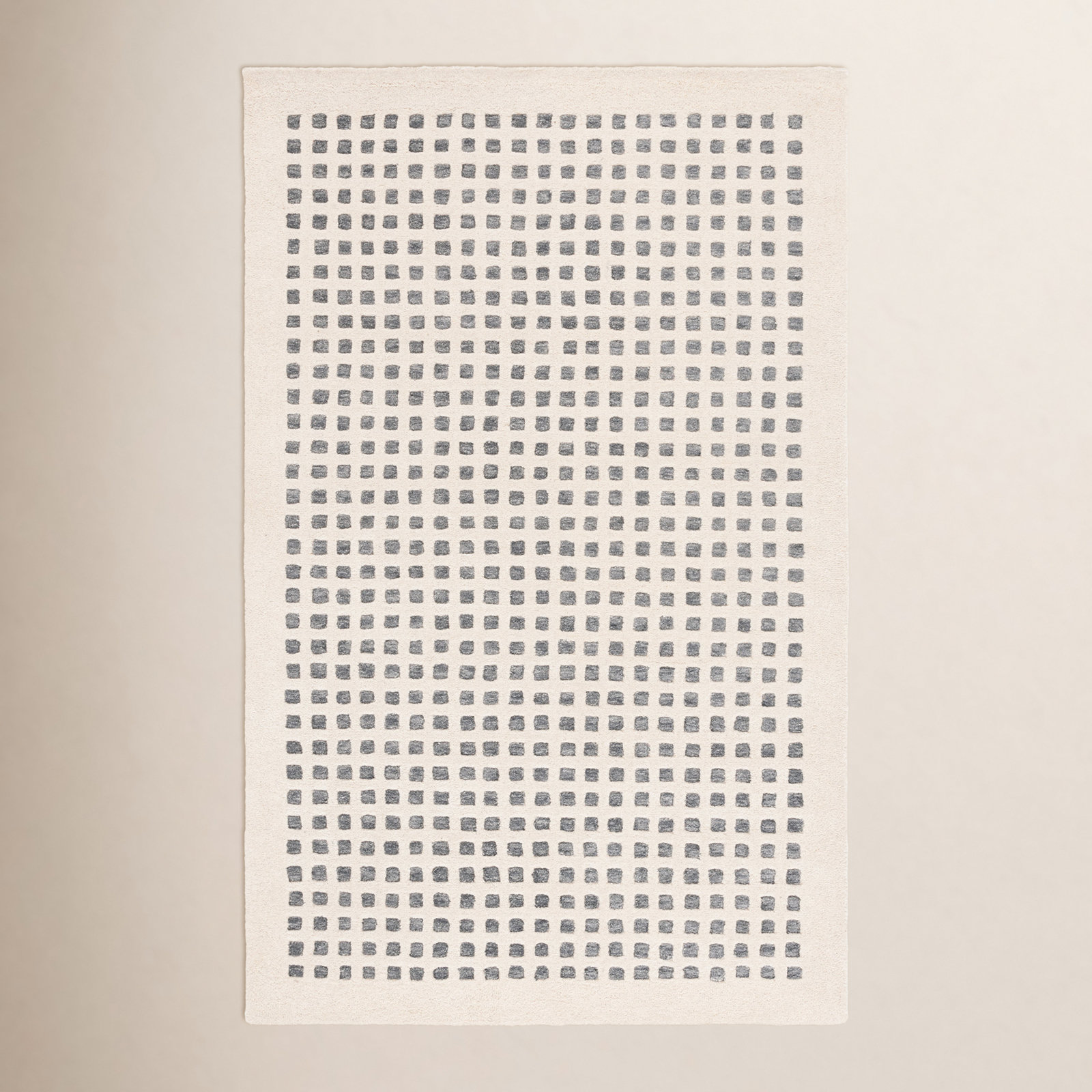Hand-Tufted Wool Geometric Rug, Rectangle 6' x 9'