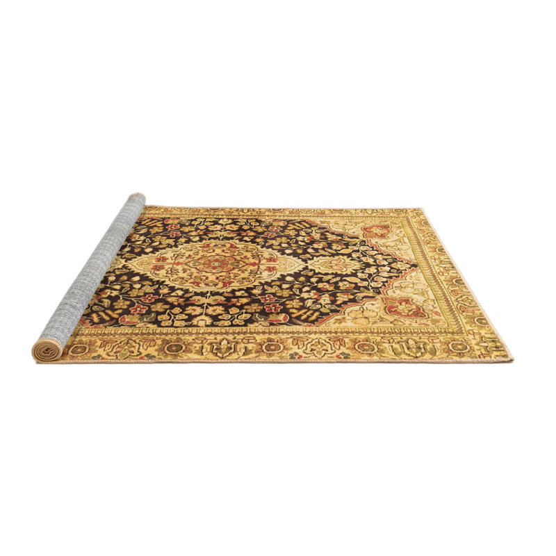 Tapis brun traditionnel Traditional 4092, Rond 4 pi