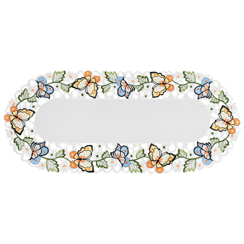 Offerman Butterfly Table Runner, 34" x 15"