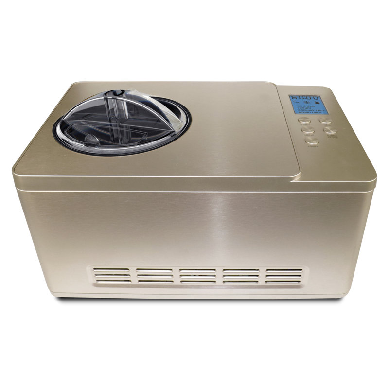 Champagne Gold 2 Quart Automatic Ice Cream and Yogurt Maker