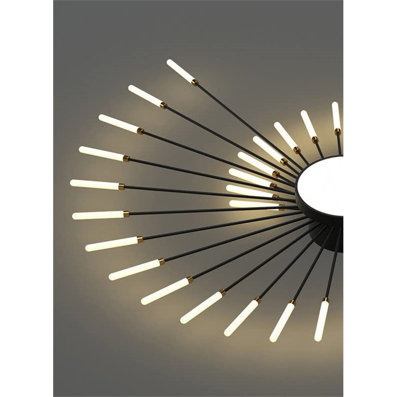LED Flush Mount, Black
