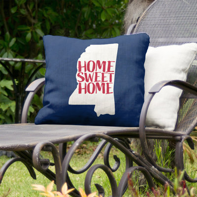 Home Sweet Indoor/Outdoor Throw Pillow