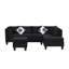 Canapé modulaire rembourré 3 pièces Brogel-1801078516