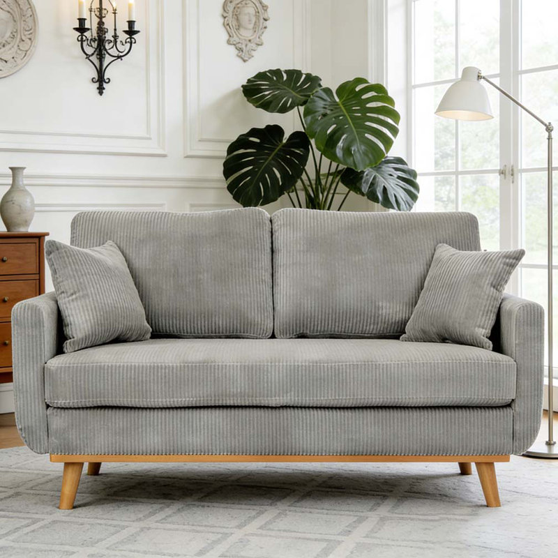 Mid-Century Corduroy Sof