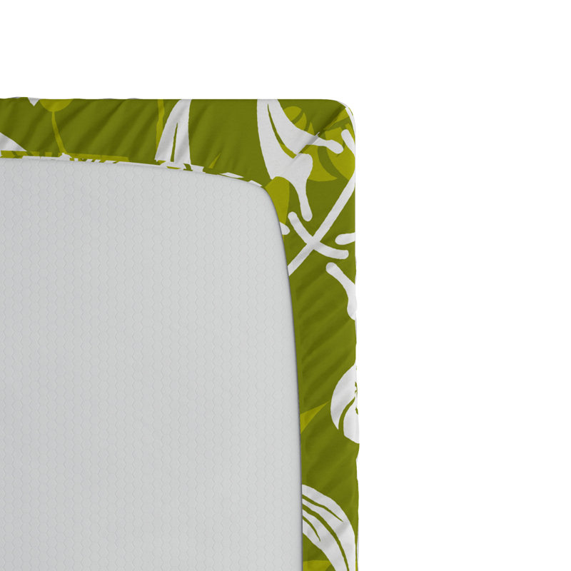 Microfiber Floral Fitted Sheet, Twin XL Fitted Sheet
