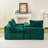 Luxury Green Turtle Velvet Multifunctional Sofa-843493912