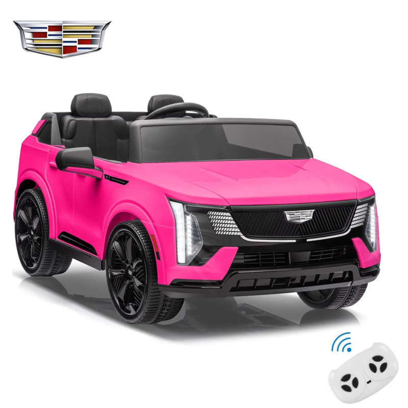 Ride on jouets 24V sous licence avec Cadolle Escalade IQ 2 places avec télécommande pour enfants, rose, Pink