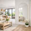 Akiko - Gold Metal Arched Wall & Leaner Mirror-1773296110
