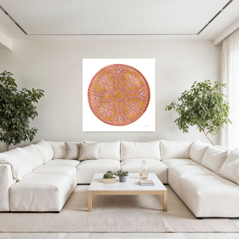 Moutarde moutarde, art abstrait, H 48 po x l 48 po