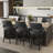 Bisto Upholstered Counter Height Bar Stool with Solid Wood legs-223326884