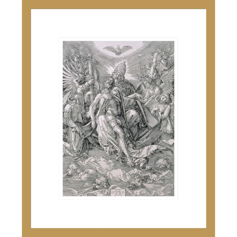 The The Trinity pub par Albrecht Dürer - Impression sur toile, H 16,75 po x l 13,64 po