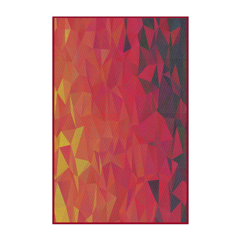 Orange Tapis décoratif sanroman, Rectangle 5 pi x 8 pi