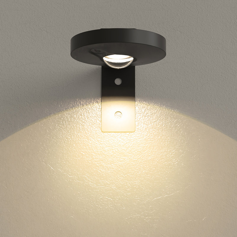 Mini Cat Eye Wall Lights, Black, 0.6W, Remote, Dimmable, 1200Mah, Plug In, Matte Black