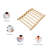 Sauna Backrest, S-Shaped Canadian Natural Hemlock Sauna Chair With Backrest, Non-Toxic Sauna, Brown