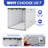 Edrosie Inc 69.6'' W 260 Gallons Water Resistant Resin Lockable Deck Box in White