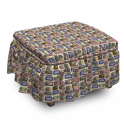 Box Cushion Ottoman Slipcover