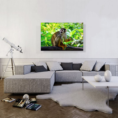 Singe dans la jungle - reproduction de photo sur toile tendue