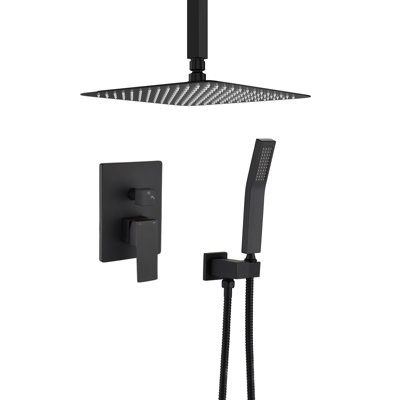 Complete Shower System with Rough-in Valve Bathroom Shower Faucet Set Rainfall Shower Systems