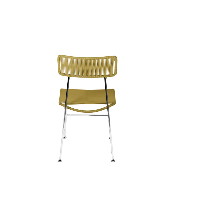 Chaise Hapi, Caramel / chrome