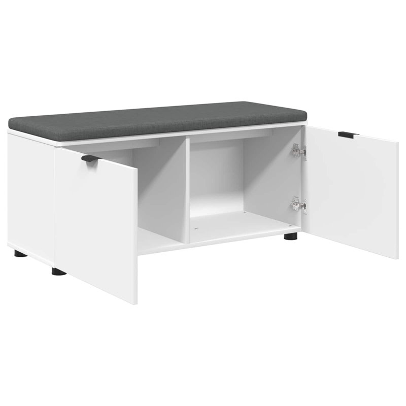 Storage Bench, 46cm H x 100cm W x 38cm D, White