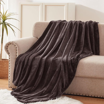 Couverture en molleton pour lit simple, super doux et chaud, utilisation toutes saisons, confortable, moelleux, léger, 