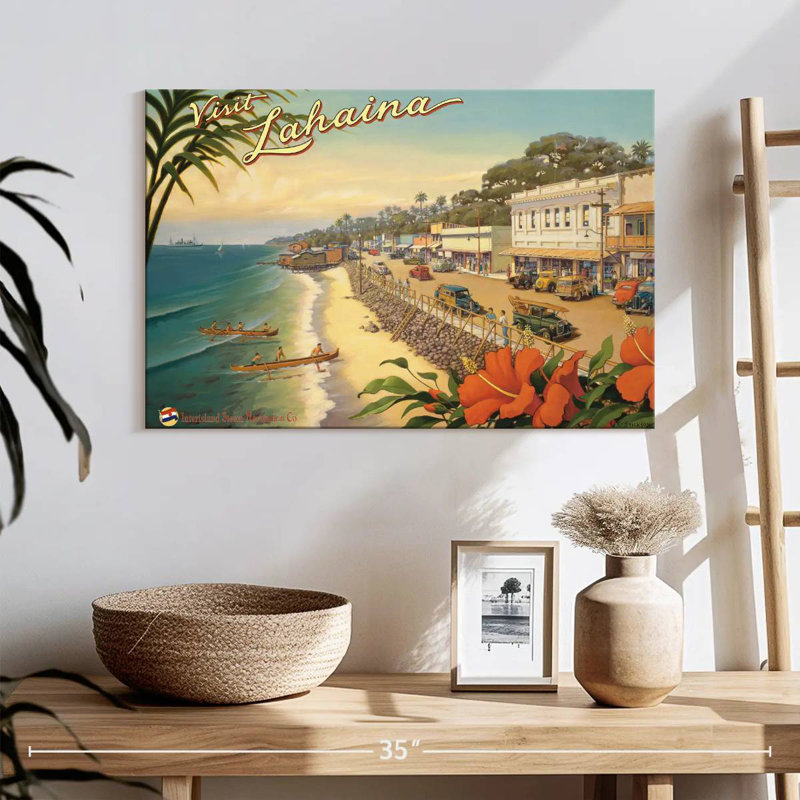 Gillard Visit Lahaina, 16" H x 24" W