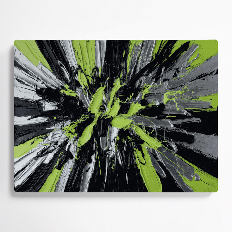 Art mural noir Neo Expressionism 68, H 12 po x l 18 po x P 0,05 po