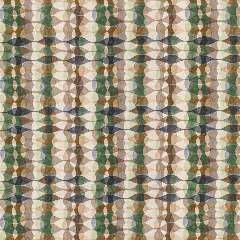 Rhapsody Overtone Print Fabric, Spruce