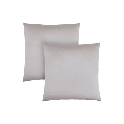 Coussins, ensemble de 2, 18 x 18 carrés, insert inclus, jet décoratif, accent, canapé, canapé, chambre à coucher, polyester gris hypoallergénique, moderne