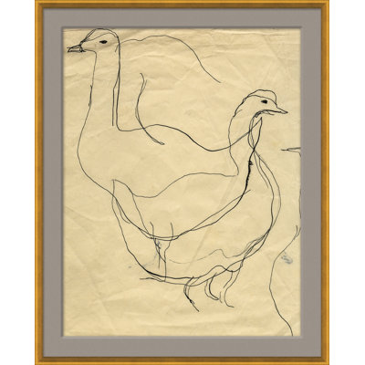 Duck Sketch Giclee Print by Finn And Ivy