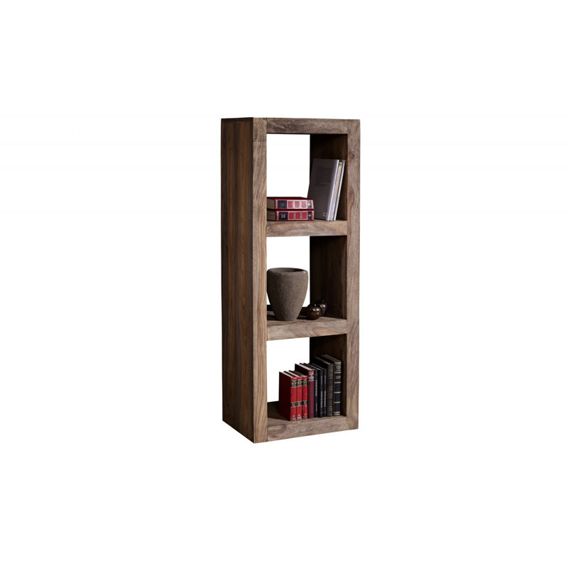 Nature 132cm H x 48cm W Solid Wood Cube Bookcase