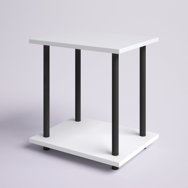 Table de chevet moderne Coila, Noir / blanc