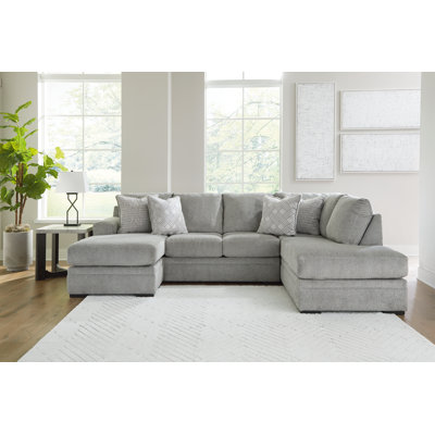 Canapé modulaire 2 pièces avec méridienne Casselbury