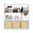 43.78'' H X 43.78'' W 9-Cube Bookcase-1298892095