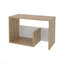 Table d'appoint avec rangement ouvert Macadamia and White