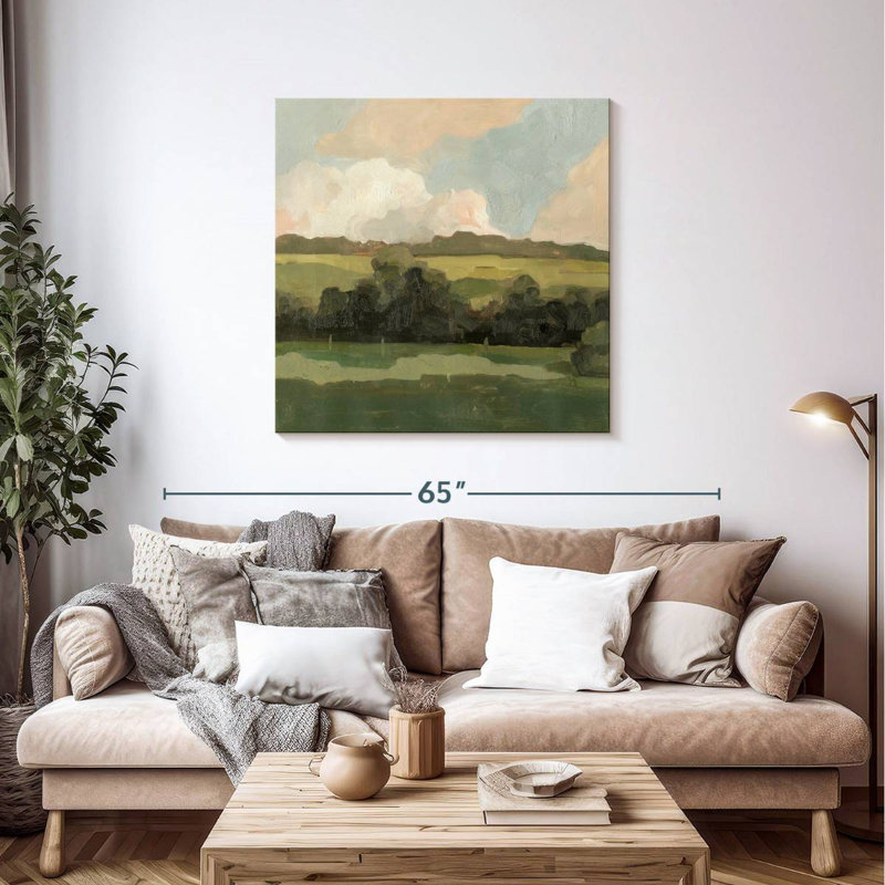 Alvord Ochre Evening II, 39" H x 39" W