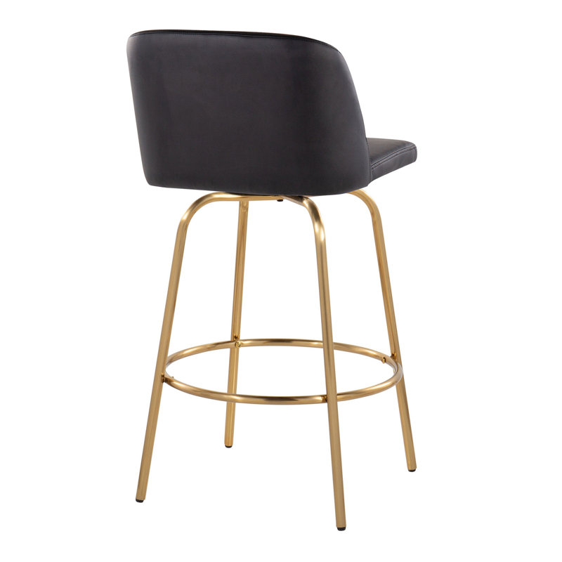 Contemporary Counter Stool, Noir